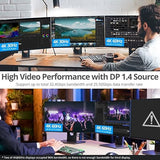 SIIG 3-Port DisplayPort Splitter MST Hub 4K - 1 in 3 Out DP 1.4 to DP Multi Monitor Splitter with Female DP Input - NOT for macOS (CE-DP0S11-S1)