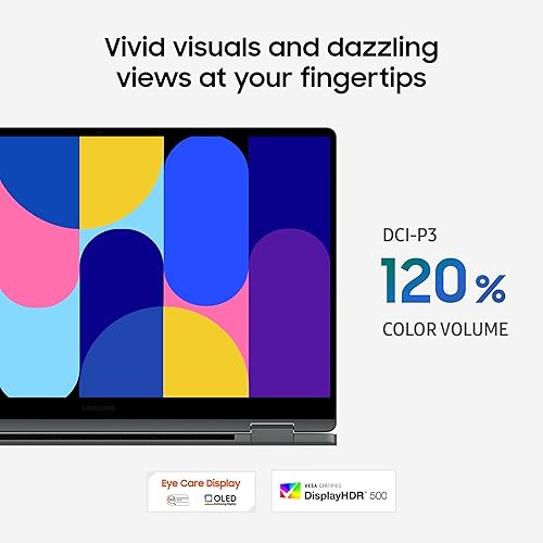 SAMSUNG 15.6 Galaxy Book5 360 Copilot+ PC, AI Business Laptop, Windows 11 Pro, Intel Core Ultra 7 Processor 256V, FHD AMOLED Touchscreen, 16GB/512GB, 2025 Model, NP754QHA-KA2US, Gray Intel Core Ultra 7 Processor 256V 15.6 Inch Business PC Gray