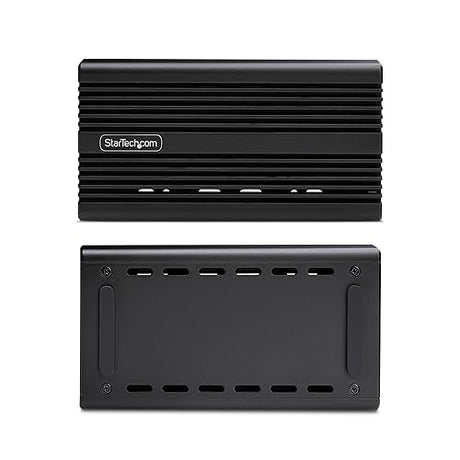 StarTech.com USB4 M.2 NVMe Enclosure, 40Gbps, External USB-C/Thunderbolt NVMe SSD Enclosure, Aluminum Heatsink Case, B+M/M-Key
