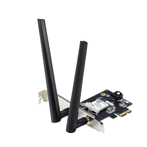 ASUS BE6500 Tri Band PCI-E WiFi 7 (802.11be). Bluetooth 5.4, WPA3 Network Security, OFDMA and MU-MIMO, Multi-Link Operation