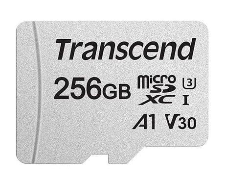 Transcend 256GB MicroSDXC/SDHC 300S Memory Card TS256GUSD300S (TS256GUSD300S-A), Black