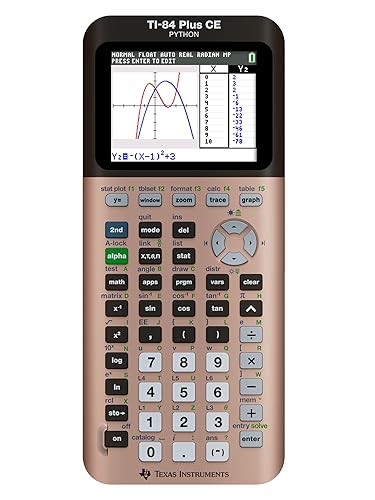 TI-84 Plus CE Color Graphing Calculator, Rose Gold