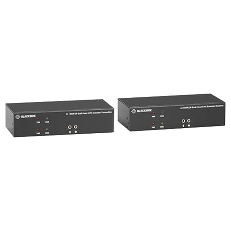 Black Box KVM Extender Over CATx - 4K, Dual-Head, HDMI/Displayport