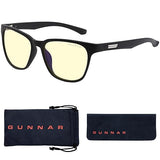 Gunnar Optiks Blue Light Blocking Glasses for Gaming & Computer Onyx Frame Amber Lens