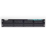 Black Box CAT5e Patch Panel, 2U, Unshielded, 48-Port - GigaBase