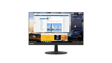 Lenovo L24q-30 23.8-inch QHD (2560 x 1440) LED Backlit IPS Monitor, FreeSync, Widescreen, 3-Side Narrow Bezels, 75Hz, 4ms, HDMI, DP, Title, VESA Mount, 65FBGCC1US, Raven Black