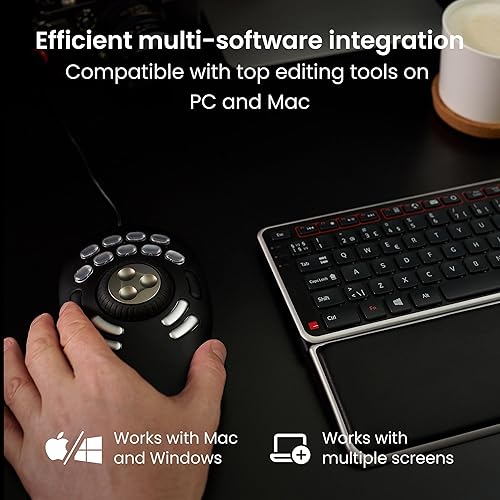 Contour Design Shuttlepro V.2 Programmable Jog Shuttle Multimedia Controller, Bl