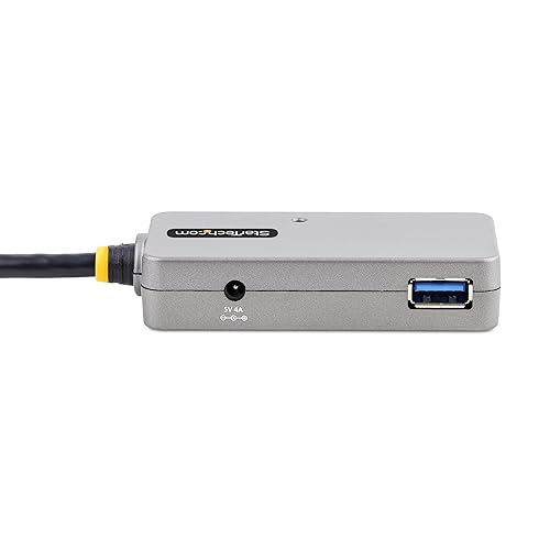 StarTech.com USB Extender Hub, 10m USB 3.0 Extension Cable w/ 4-Port USB-A Hub, Active/Bus Powered USB Repeater Cable, Optional 20W Power Supply Included, Level 2 ESD Protection (U01043-USB-EXTENDER)