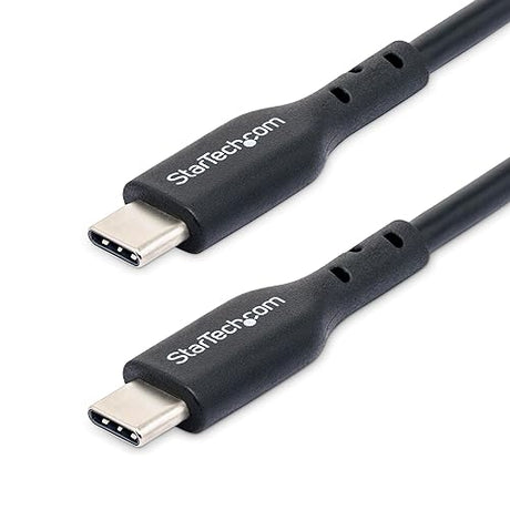 StarTech.com 1m (3ft) USB C Charging Cable, USB-C Cable, USB 2.0 Type-C Laptop Charger Cord, 60W 3A Power Delivery, M/M