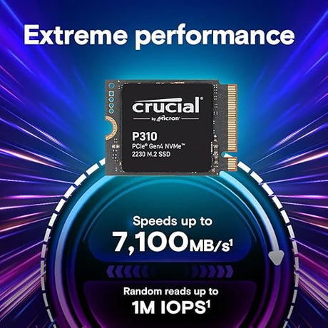 New 2024 Crucial P310 2TB PCIe Gen4 2230 NVMe M.2 SSD - Up to 7,100 MB/s - Uplevel Your Console - Internal Solid State Drive (PC) - CT2000P310SSD2?