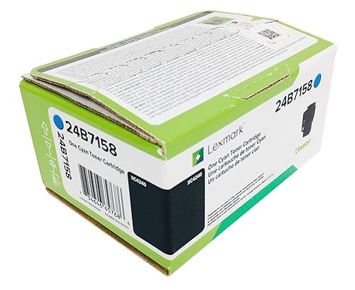 Lexmark 24B7158 XC4240 Toner Cartridge (Cyan) in Retail Packaging