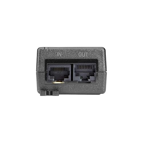 Black Box Corporation 10/100/1000BASE-T RJ45 POE+ Gigabit Ethernet Injector - 802.3at, 1-Port / LPJ001A-T-R2 /