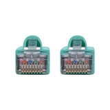 Tripp Lite Cat6a Ethernet Cable (M/M), Shielded Cat6a Cable, STP Network Patch Cable, 10 Gbps, PoE, Aqua, 30 ft. (N262-030-AQ) Aqua 30 ft