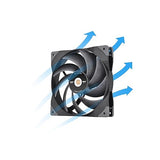 Thermaltake SWAFAN GT14 PC Cooling Fan, 3 Types of Detachable Fan Blades, High Pressure/High Air Flow/Reversed (Single Fan Pack) CL-F157-PL14BL-A