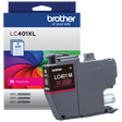 Brother Genuine LC401XLMS High Yield Magenta Printer Ink Cartridge