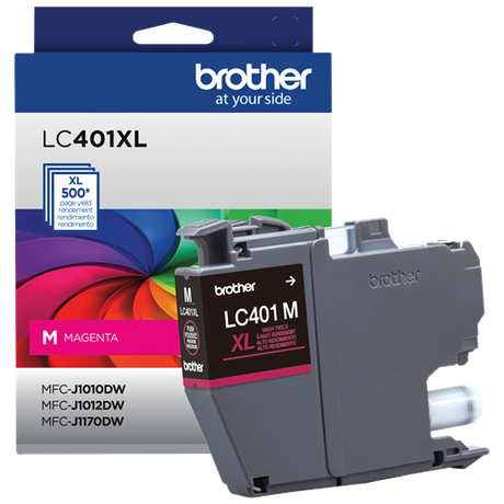 Brother Genuine LC401XLMS High Yield Magenta Printer Ink Cartridge