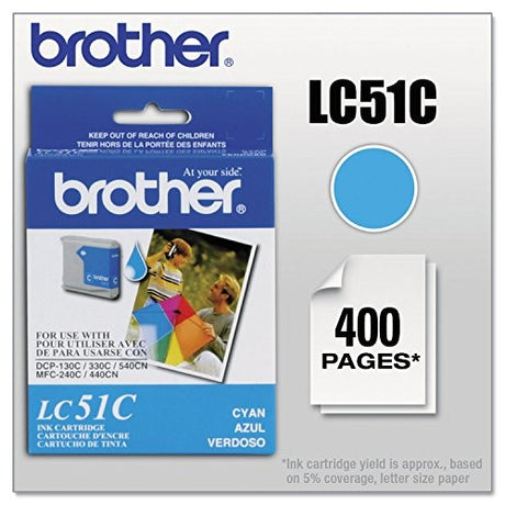 Brother Genuine LC51C Cyan Original Ink Cartridge