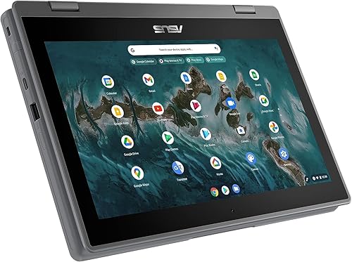 ASUS Chromebook Flip Cr1 Cr1100fka-yz182t-s 11.6 Touchscreen Convertible Chromebook - Hd - 1366 X 768 - Intel Celeron N5100 Quad-core [4 Core] 1.10 Ghz - 8 Gb Total Ram - 32 Gb Flash Memory