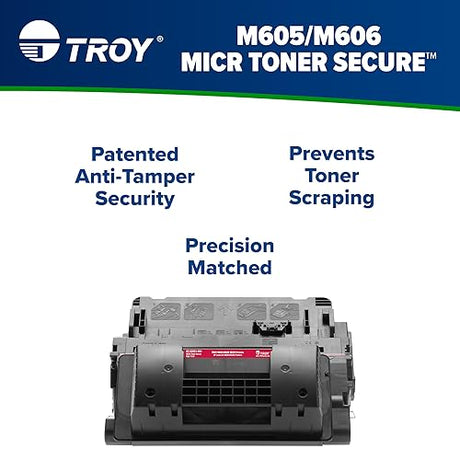 The Nekid Cow TROY M605/M606 MICR Toner Secure High Yield Cartridge, Check Printing, HP Part Number: CF281X, Yields 25000 Pages