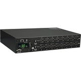 Tripp Lite PDUMNH30 Monitored PDU 120V 30A 2U RM L5-30P Input 10ft Cord (16) 5-15 20R Outlets SNMP Web Card (Black) 120 Volts (Standard)
