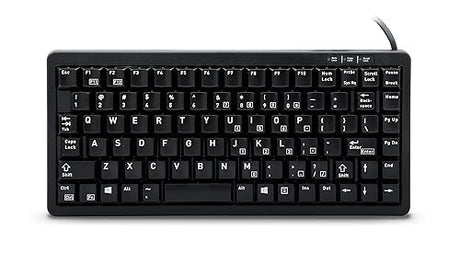 Cherry G84-4100LCAUS-2 Compact Wired Keyboard - PS/2, USB, Black