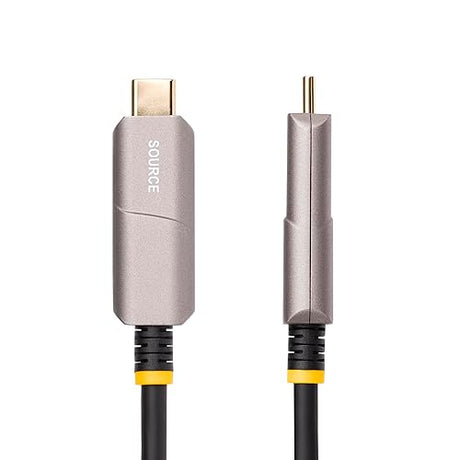 StarTech.com 30ft (9.15m) USB-C to HDMI 2.0 Active Optical Cable (AOC), 4K 60Hz, USB Type-C to HDMI Adapter Cable, CL3 Rated