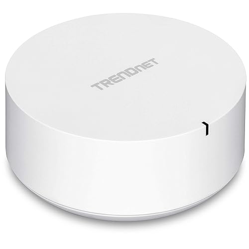 TRENDnet AC2200 WiFi Mesh Router,TEW-830MDR,1xAC2200 WiFi Mesh Router,App-Based Setup,Expanded Wireless Internet(Up to 2,000 Sq Ft.Home),Supports 2.4GHz/5GHz,White