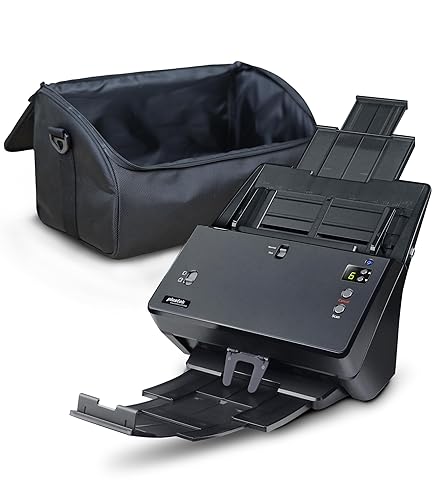 Plustek PT2160 High Speed Document Scanner with 100 Sheet Feeder + Carry Bag
