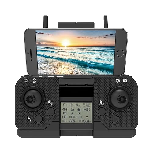 Adesso CyberDrone X3 2K FPV Camera Drone GPS WiFi 300 Meter Range Dual Control Lightweight Quadcopter with Gimbal and Remote