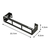 Panduit CWPP12WBL 12-Port Flat Patch Panel with Wall-Mount Bracket, Black