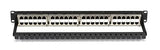SpaceGAIN CAT6 High-Density Feed-Through Patch Panel Shielded 48-Port 1U