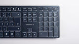 Cherry KW 9100 Slim Wireless Keyboard Rechargeable with SX Scissor Mechanism, Silent Keystroke Silent Typing with Thin Design for Work or Home Office.