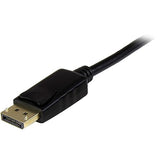 StarTech.com 3ft (1m) DisplayPort to HDMI Cable - 4K 30Hz - DisplayPort to HDMI Adapter Cable - DP 1.2 to HDMI Monitor Cable Converter - Latching DP Connector - Passive DP to HDMI Cord (DP2HDMM1MB)