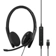 EPOS | Sennheiser Adapt 160 USB II (1000915) - Wired, Double-Sided, UC Optimized Headset with USB Connectivity - Superior Stereo Sound - Enhanced Comfort - Call Control - Black