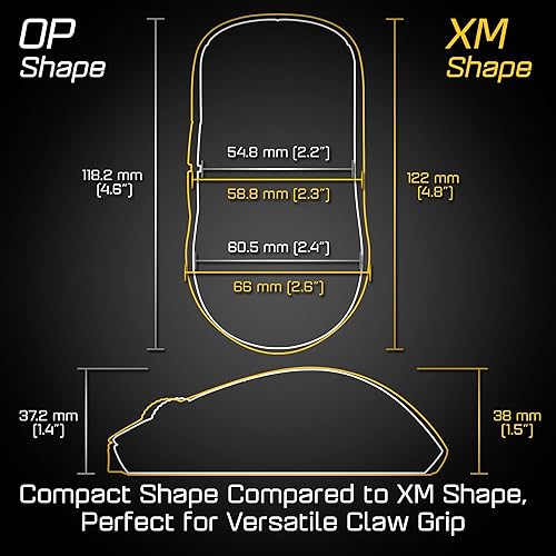 ENDGAME GEAR OP1 8k Wired Gaming Mouse - 8000Hz Polling, PixArt PAW3395 Sensor, Kailh GX Switches, Black Wired OP1 8k Black