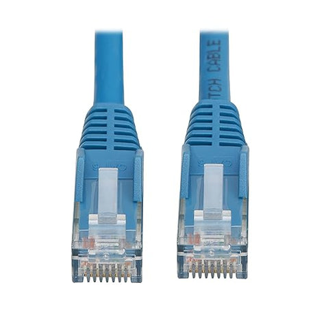 Tripp Lite Cat6 RJ45 PoE Gigabit Ethernet Cable, 8.2 Feet / 2.5 Meters, Flame-Resistant LSZH Jacket, Blue Snagless, Power Over Ethernet, Male-to-Male, Patch LAN Cord, (N201L-2P5M-BL)