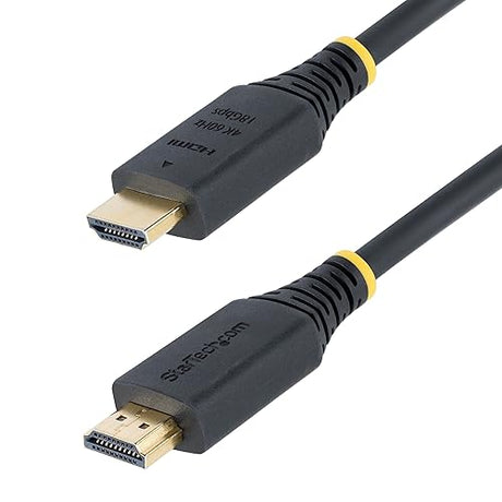 StarTech.com 6ft (1.8m) Premium Certified High Speed HDMI Cable, 4K 60Hz/1440p 144Hz, 18Gbps, UHD HDMI 2.0 Cord, TPE Jacket