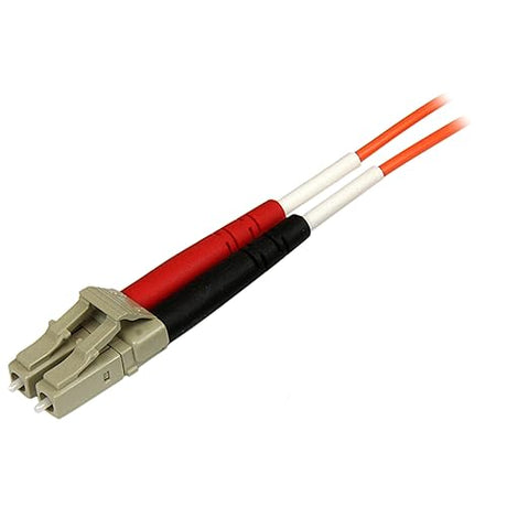 StarTech.com 1m Fiber Optic Cable - Multimode Duplex 50/125 - OFNP Plenum - LC/ST - OM2 - LC to ST Fiber Patch Cable LC-ST 1m/3ft