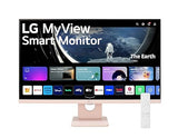 LG 27 FHD IPS MyView Smart Monitor with webOS and Built-in Speakers, Pink