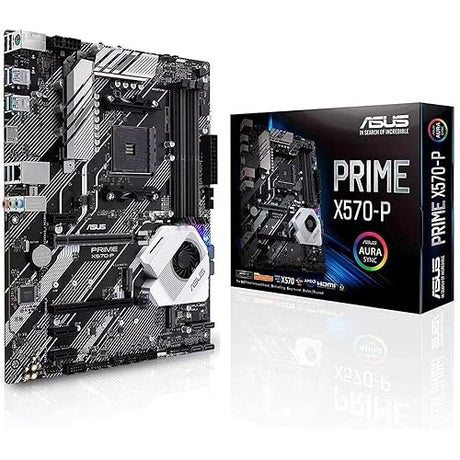 ASUS Prime X570-P Ryzen 3 AM4 with PCIe Gen4, Dual M.2 HDMI, SATA 6GB/s USB 3.2 Gen 2 ATX Motherboard