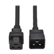 Tripp Lite C20 to C21 Power Extension Cord, 6 Feet / 1.8 Meters, 20 Amps, 250 Volts, 12 AWG, Heavy Duty Jacket, Black, IEC-320-C20 to IEC-320-C21, Manufacturer's Warranty (P035-006)