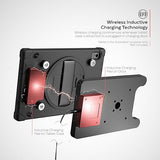 Wireless Charging Magnetic Case – CTA Digital Wireless Tablet Case and Docking Station Metal Wall Mount and Plate with Magnets for iPad 10th Gen. 10.9-inch - Black (PAD-ICCWALL109)