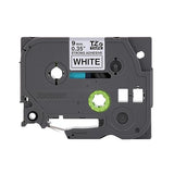 Brother Genuine TZe-S221G Black on White Extra-Strength Laminated Tape for P-Touch Label Makers, 9 mm Wide x 8 m Long