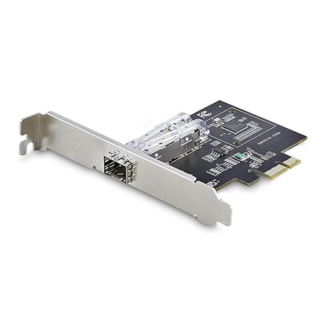 StarTech.com 1-Port GbE SFP Network Card, PCIe 2.1 x1, Intel I210-IS, 1GbE Controller, 1000BASE Copper/Fiber Optic, Single-Port Gigabit Ethernet NIC, Desktop/Server Backplanes (P011GI-NETWORK-CARD)
