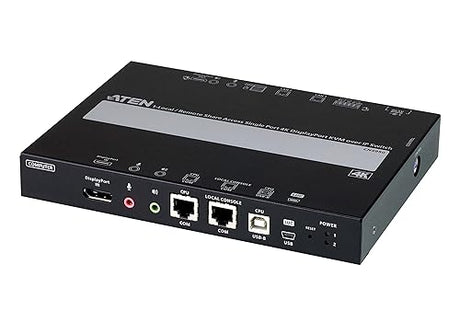 ATEN 1-Local/Remote Share Access Single Port 4K DisplayPort KVM Over IP Switch