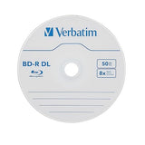 Verbatim BD-R 50GB 6X Blu-ray Recordable Media Disc - 10 Pack Spindle BD-R DL 50GB 6X 10pk Spindle Box