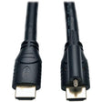 Tripp Lite P569-010-LOCK High Speed HDMI Cable with Ethernet and Locking Connector, Ultra HD 4K x 2K, 24AWG, 10'