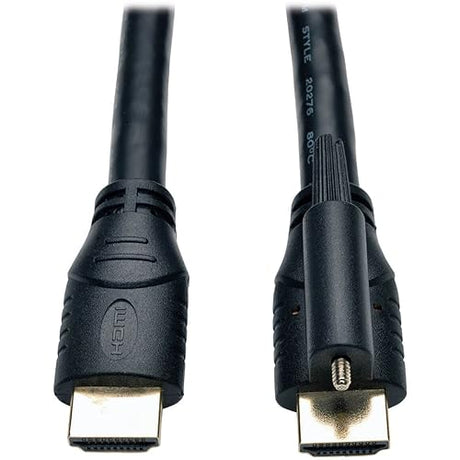 Tripp Lite P569-010-LOCK High Speed HDMI Cable with Ethernet and Locking Connector, Ultra HD 4K x 2K, 24AWG, 10'