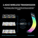 Lian Li UNI Fan SL Wireless & Strimer Wireless Controller with PWM SATA Cable - White(RF-T-W) RF-T-W.01(White)