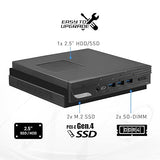 MSI PRO DP10 Desktop: Intel Core i7-1360P, Iris Xe Graphics, 16GB Memory, 1TB SSD, WiFi 6, Windows 11 PRO (13M-057US),Black